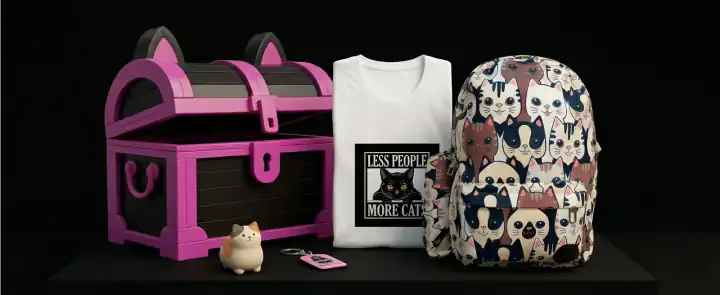 Portada de Baúl Gato con regalos, detalles y productos para amantes de los animales