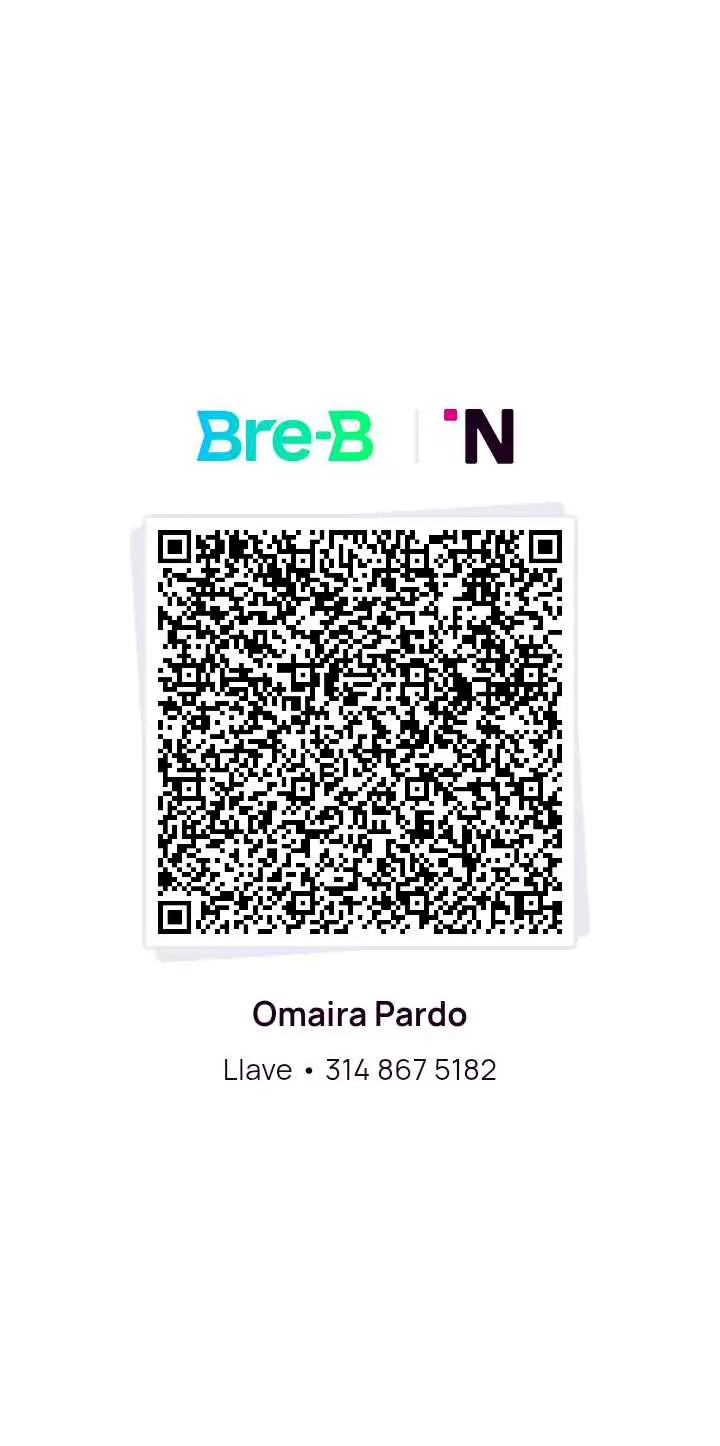 QR Bre-B para pagar el pedido